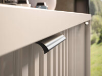 Badezimmer Hochschrank CASTELLO kaschmir Badmöbel 32 cm breit