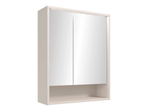 Badezimmer Spiegelschrank CASTELLO kaschmir Badmöbel 60 cm breit