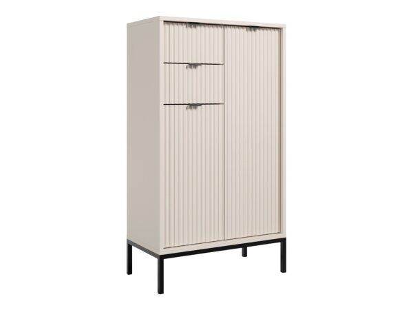 Badezimmer Highboard CASTELLO kaschmir Badmöbel 60 cm breit