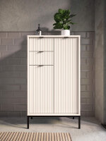 Badezimmer Highboard CASTELLO kaschmir Badmöbel 60 cm breit
