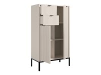 Badezimmer Highboard CASTELLO kaschmir Badmöbel 60 cm breit