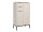 Badezimmer Highboard CASTELLO kaschmir Badmöbel 60 cm breit