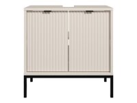 Badezimmer Waschbeckenunterschrank CASTELLO kaschmir Badmöbel Wbu 60 cm