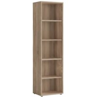 Büromöbel-Set TABOR PRO 4 in Eiche Sonoma / weiß matt, Arbeitszimmer Komplett-Set