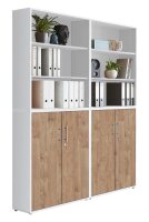 Aktenschrank TABOR 11 in weiß / Gold Harbor Oak,...