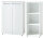 Aktenschrank MONTERREY 4, Glasfront, Metallgriffe, abschließbar (BxHxT) 130x20x37 cm