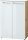 Aktenschrank MONTERREY niedrig, Glasfront, Glasauflage, anschließbar (BxHxT) 80x120x37 cm