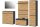 Garderoben-Set LAUSANNE 1, 5-tlg., Griffe und Kleiderhaken aus Metall