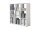 Standregal Raumteiler QUADRO, 9 Fächer, (BxHxT) 106,5x108,5x33 cm