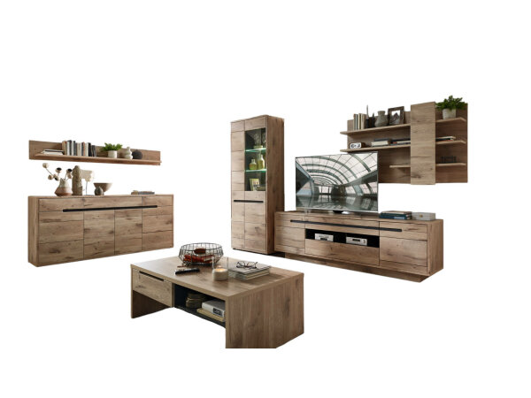 Wohnwand + Couchtisch + Sideboard