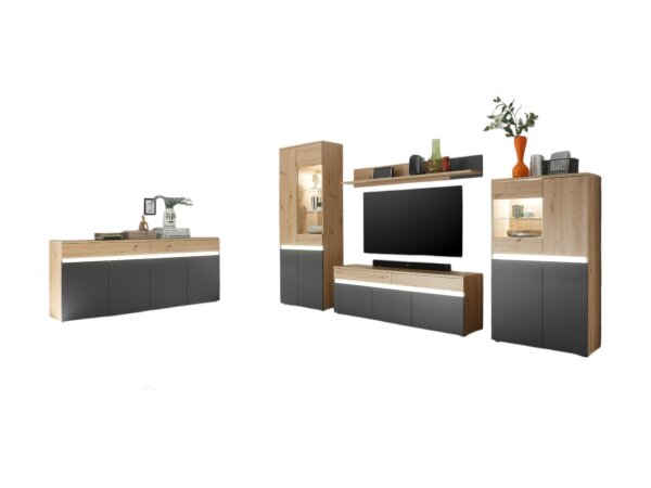 Wohnwand + Sideboard
