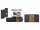 Wohnwand Anbauwand MEDIANA 1, in graphit / Haveleiche Cognac Nb., Soft-Close, LED-Beleuchtung