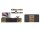 Wohnwand Anbauwand MEDIANA 3, in graphit / Haveleiche Cognac Nb., Soft-Close, LED-Beleuchtung