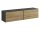 Lowboard VARIANTO 1 Schrank Set, modernes griffloses TV-Board, 2 tlg., 152 cm, TV-Schrank, stehend und hängend