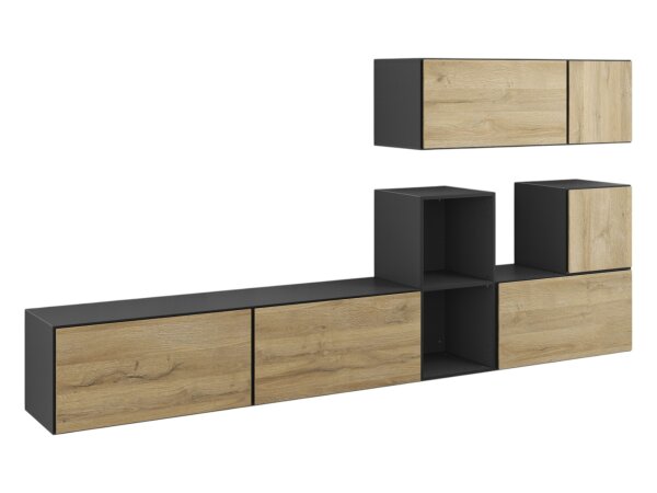anthrazit matt / Evoke Eiche