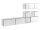 Wohnwand VARIANTO 1 Schrank Set 7 tlg., 266 cm, stehend und hängend