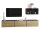 Wohnwand VARIANTO 3 Schrank Set 5 tlg., 228 cm, Wandhängend, 3 Schränke mit Klappen und Softclose, 2 offene Regale