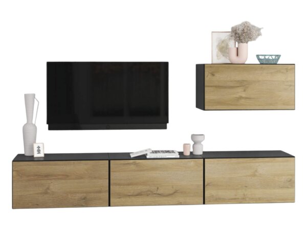anthrazit matt / Evoke Eiche