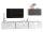 Wohnwand VARIANTO 4 Schrank Set 4 tlg., 228 cm, Wandhängend, 4 Schränke mit Klappen und Softclose