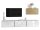 Wohnwand VARIANTO 4 Schrank Set 4 tlg., 228 cm, Wandhängend, 4 Schränke mit Klappen und Softclose