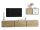 Wohnwand VARIANTO 5 Schrank Set 5 tlg., 228 cm, Wandhängend, 3 Schränke mit Klappen, 1 Schrank mit Tür und 1 Regal