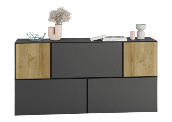 anthrazit matt / anthrazit matt / Evoke Eiche M2