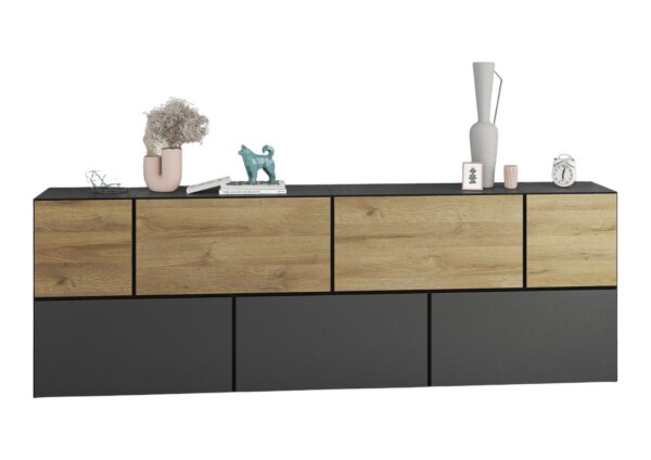 anthrazit matt / anthrazit matt / Evoke Eiche M1