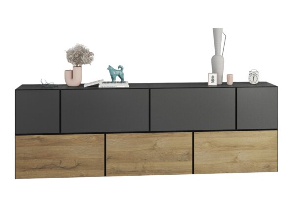 anthrazit matt / anthrazit matt / Evoke Eiche M2