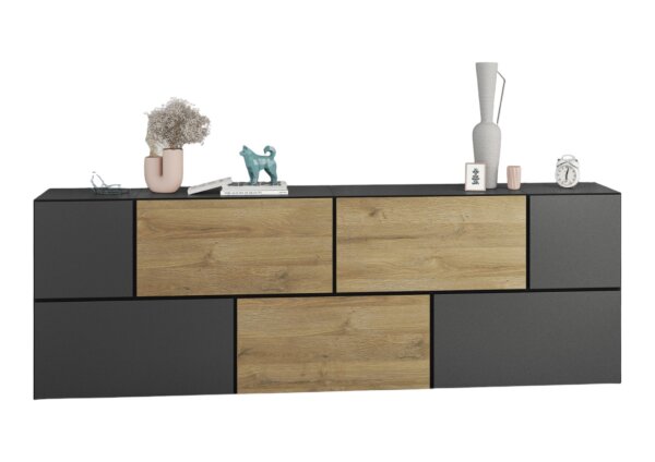 anthrazit matt / anthrazit matt / Evoke Eiche T1
