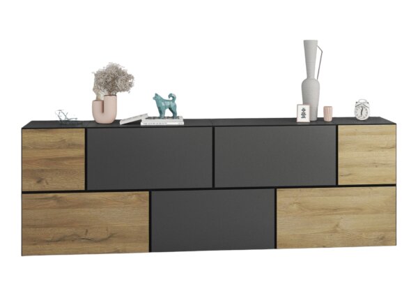 anthrazit matt / anthrazit matt / Evoke Eiche T2