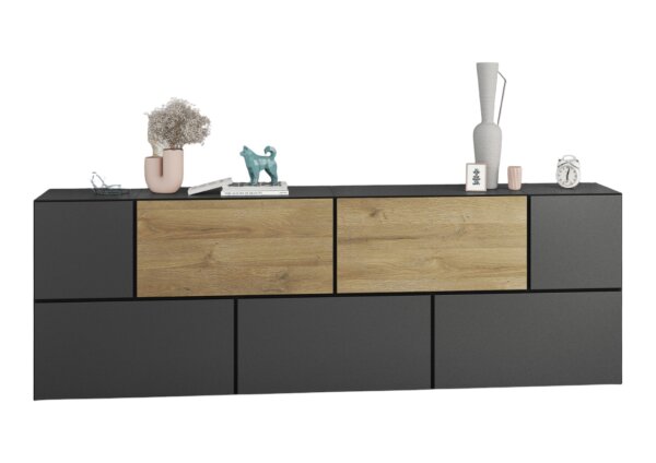anthrazit matt / anthrazit matt / Evoke Eiche U1