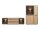 Wohnwand NARDO in Wildeiche Verschiedene Board-Sets, Braunglas, Softclose, inkl. LED-Beleuchtung