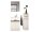 Badezimmer Badmöbel -Set LONDRES Spiegelschrank Wbu Kommode Set 3