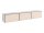 Lowboard VARIANTO 4 Schrank Set, modernes griffloses TV-Board, 3 tlg., 228 cm, TV-Schrank, stehend und hängend