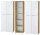 Aktenschrank MONTERREY 1, Glasfront, Metallgriffe, abschließbar (BxHxT) 210x196x37 cm