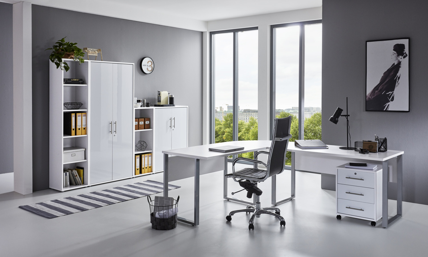 Pro 4 verschiedenen Büromöbel in Tabor Büro Farbvarianten